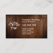 Moderne Bauhandyman Carpenter Tools Busin Visitenkarte (Rückseite)