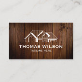 Moderne Bauhandyman Carpenter Tools Busin Visitenkarte (Vorderseite)