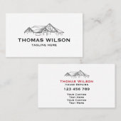 Moderne Bauhandyman Carpenter Tools Busin Visitenkarte (Vorne/Hinten)