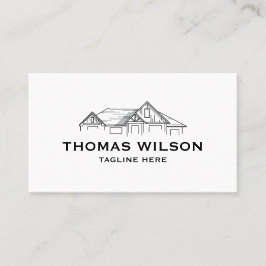 Moderne Bauhandyman Carpenter Tools Busin Visitenkarte (Vorderseite)