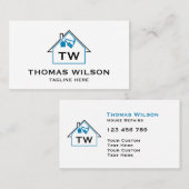 Moderne Bauhandyman Carpenter Tools Busin Visitenkarte (Vorne/Hinten)