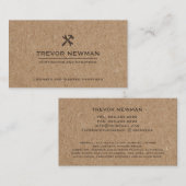 Moderne Bauhandyman Carpenter Tools Kraft Visitenkarte (Vorne/Hinten)