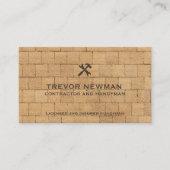 Moderne Bauhandyman-Werkzeughalle Visitenkarte (Vorderseite)