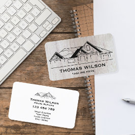 Moderne Bauhandyman-Zimmerwerkzeuge Holz Visitenkarte