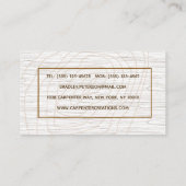 Moderne Bauhandyman-Zimmerwerkzeuge Holz Visitenkarte (Rückseite)