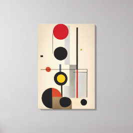 Moderne Bauhaus Geometrie Abstrakte Kunst Leinwanddruck