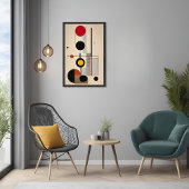 Moderne Bauhaus Geometrie Abstrakte Kunst Poster