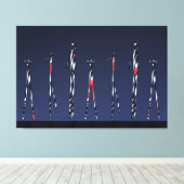 Moderne Bauhaus-Geometrie-Muster  Leinwanddruck (Insitu (Holzboden))