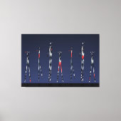 Moderne Bauhaus-Geometrie-Muster  Leinwanddruck (Vorderseite)