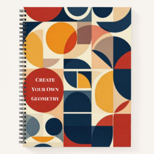 Moderne Bauhaus-Geometrie Notizblock