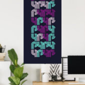Moderne Bauhaus-Geometrie  Poster (Heimbüro)