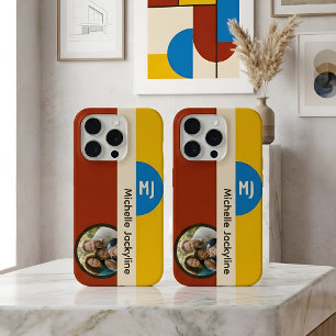 Moderne Bauhaus Geometrische Benutzerdefinierte Fo iPhone 15 Pro Hülle