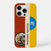 Moderne Bauhaus Geometrische Benutzerdefinierte Fo iPhone Hülle (Rückseite)