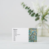 Moderne Bauhaus Geometrische Kunst Visitenkarte (Stehend Vorderseite)