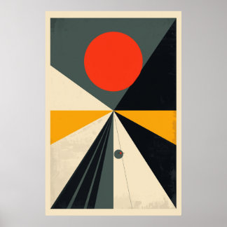 Moderne Bauhaus-Kunst Poster