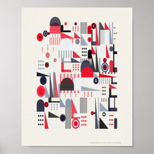 Moderne Bauhaus-Muster  Poster