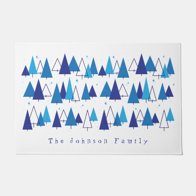 Moderne Bäume aus dem Mittelalter Fußmatte (Vorderseite)