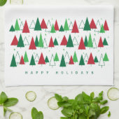 Moderne Bäume aus dem Mittelalter Geschirrtuch (Gefaltet)