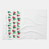 Moderne Bäume aus dem Mittelalter Geschirrtuch (Horizontal)