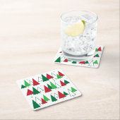 Moderne Bäume aus dem Mittelalter Rechteckiger Pappuntersetzer (Vor Ort)