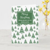 Moderne Bäume aus dem Weihnachtsfest Karte (Gelbe Blume)