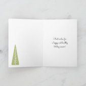 Moderne Bäume des Mitteljahrhunderts - Weihnachtsn Karte (Innenseite)