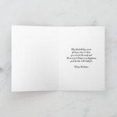 Moderne Bäume Freunde und Familie Frohe Weihnachte Karte (Innenseite)