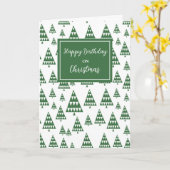 Moderne Bäume glücklich zum Geburtstag zu Weihnach Karte (Gelbe Blume)