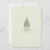 Moderne Baumwälder Rustikale Hochzeit retten das D Save The Date (Rückseite)