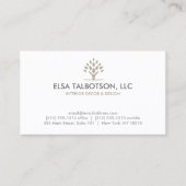 MODERNE BAUTAUPE/WEISSE Visitenkarte (Vorderseite)