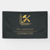 Moderne Bauweise Golden & Black Banner (Horizontal)