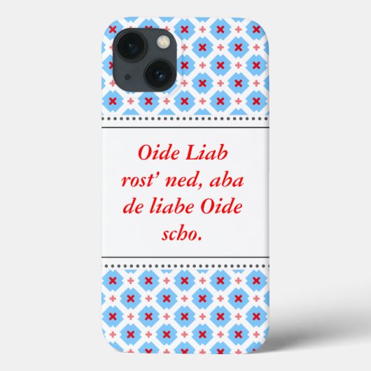Moderne Bayerische Grafik Case-Mate iPhone Hülle (Rückseite)