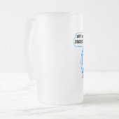 Moderne Bayerische Grafik Mattglas Bierglas (Vorderseite Links)