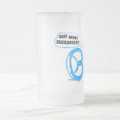 Moderne Bayerische Grafik Mattglas Bierglas (Mittel)