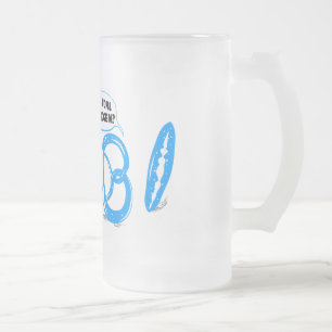 Moderne Bayerische Grafik Mattglas Bierglas