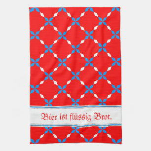 Moderne bayerische Grafiken Handtuch