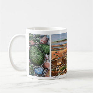 Moderne Beach Art Browns /Tides Out/Seascape Kaffeetasse