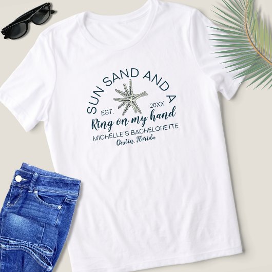 Moderne Beach Bachelorette ästhetische Brille Tri-Blend Shirt