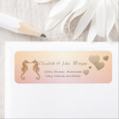 Moderne, Beach Seepferde in Liebe, Herz (Insitu)