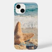 Moderne Beach Starfish Muschel Sky Personalisiert Case-Mate iPhone Hülle (Rückseite)