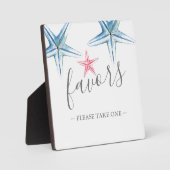 Moderne Beach Wedding Lieblings-Schildkröte Fotoplatte (Vorderseite)