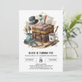 Moderne bearbeitbare Detektivgeburt Einladung (Stehend Vorderseite)