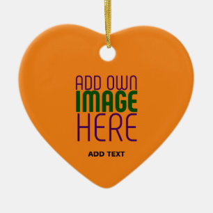 MODERNE BEARBEITBARE DUNKELORANGE BILD-TEXTVORLAGE KERAMIK ORNAMENT
