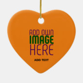 MODERNE BEARBEITBARE DUNKELORANGE BILD-TEXTVORLAGE KERAMIK ORNAMENT (Hinten)