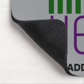 MODERNE BEARBEITBARE EINFACHE ASH-BILD-TEXTVORLAGE MOUSEPAD (Ecke)