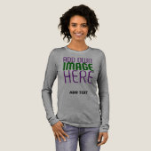 MODERNE BEARBEITBARE EINFACHE ASH-BILD-TEXTVORLAGE Tri-Blend SHIRT (Volle Vorderseite)
