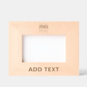 MODERNE BEARBEITBARE EINFACHE BRAUNE BILD-TEXT-VOR GEÄTZTE RAHMEN (Vorderseite)