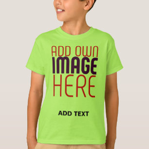 MODERNE BEARBEITBARE EINFACHE LIME-BILD-TEXTVORLAG T-Shirt