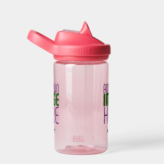 MODERNE BEARBEITBARE, EINFACHE PINK-BILDTEXTVORLAG TRINKFLASCHE (rechts)