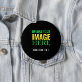 Moderne bearbeitbare einfache schwarze Bild- und T Button (Beispiel)